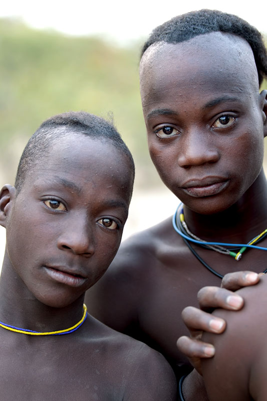  Boys from the Muchimba or Himba tribe  Angola